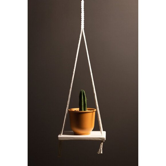 Macrame Shelf|Boho Wall Hanging Shelf|Handmade Home Decor|Boho dECOR(ID 577) - Picture 1 of 7